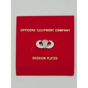 New Military Full Size Subdued Parachute Jump Wings Badge